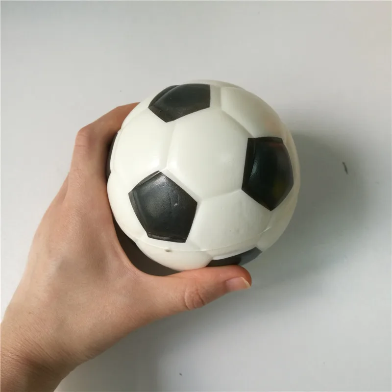 Toys Football Stress Ball Soft Foam Rubber Balls Squeeze Squishy Stress Relif Toys for Kids Children 6.3cm/10cm