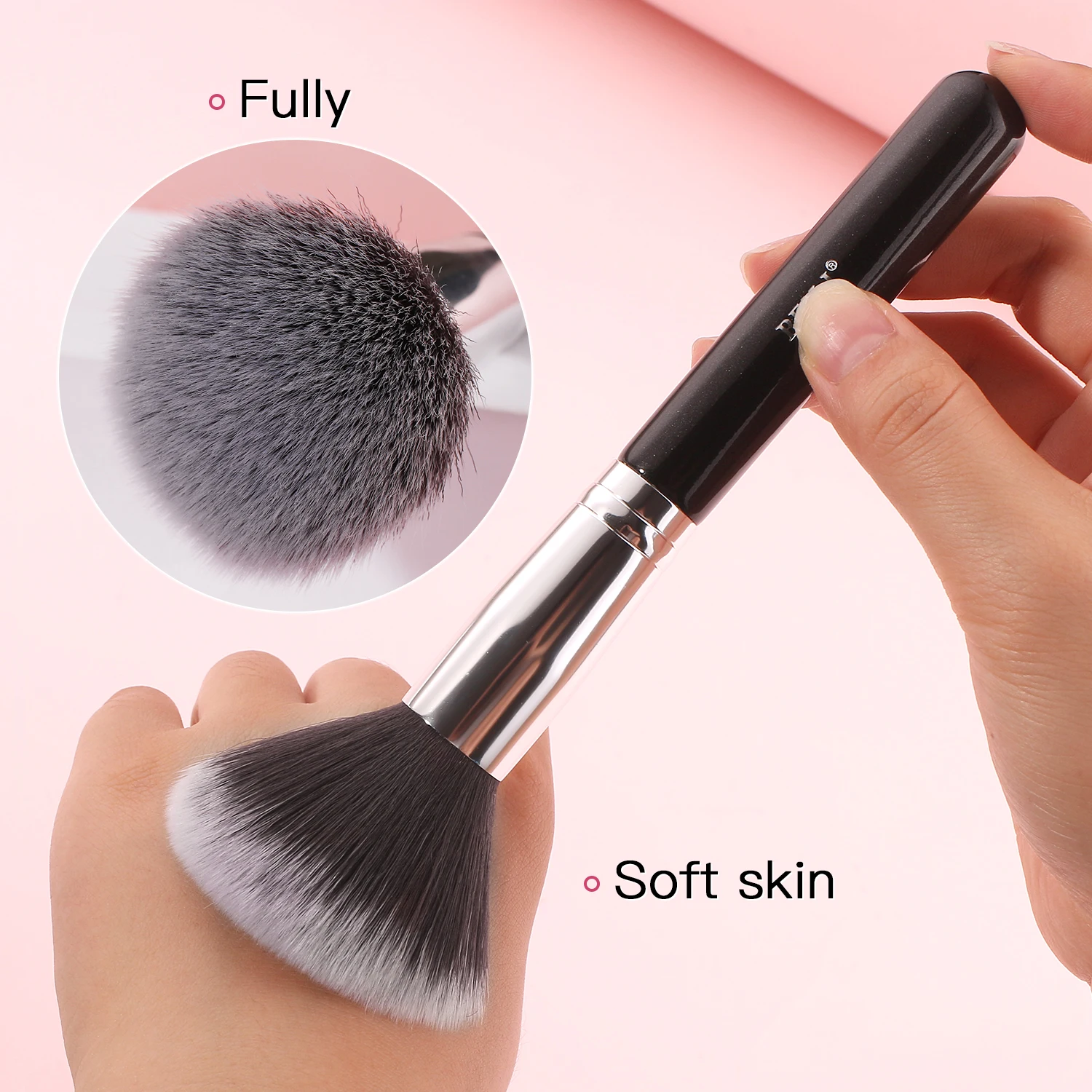 BEILI Black Makeup brushes set Professional Natural goat fiber hair brushes Foundation Powder Contour Eyeshadow make up brushes