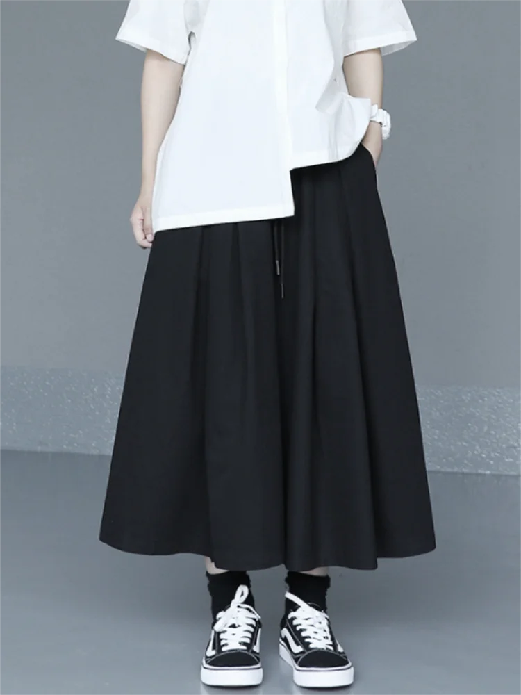 Ladies' Skirt Summer New Classic Simple Japanese Fashion Trend Leisure Loose Large Size Eight Skirts