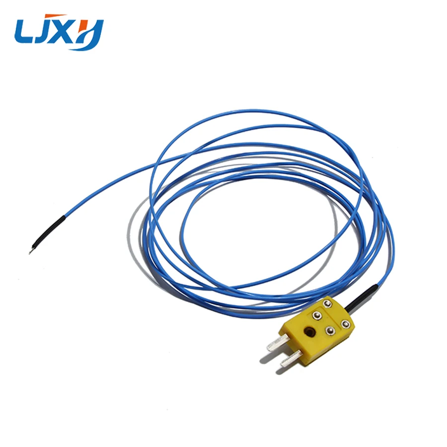 LJXH 1m/2m/3m/5m High Temperature Test PTFE Wire K-type Thermocouple Sensor Probe for TM-902C/TES-1310/6801