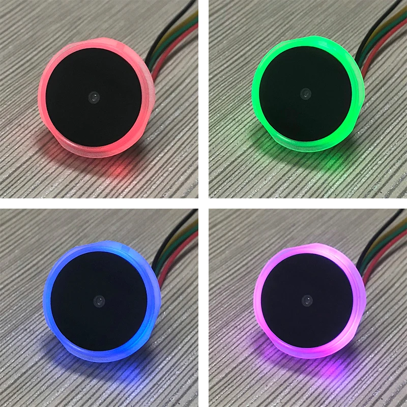 GM60-S UART Round Small Ring Indicator Light LED Controlled 1D/QR/2D Bar Code Scanner QR Code Barcode  Scanner Module