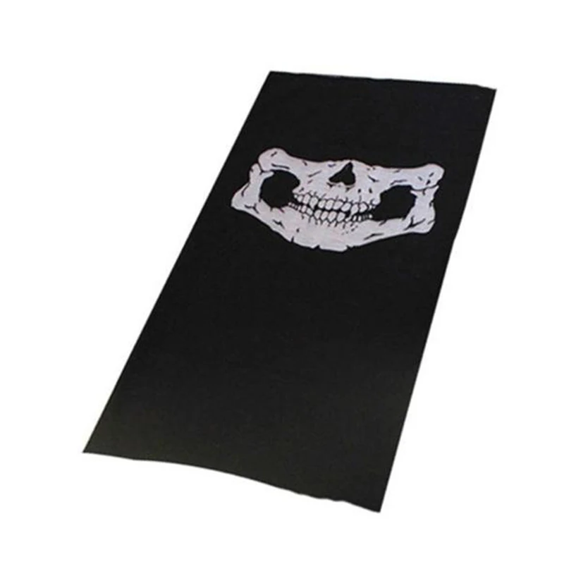 Halloween Skull Party Scarves Mask Masquerade Mardi Gras Black Neck Scary Motorcycle Multi Function Headwear Masks Neckwear