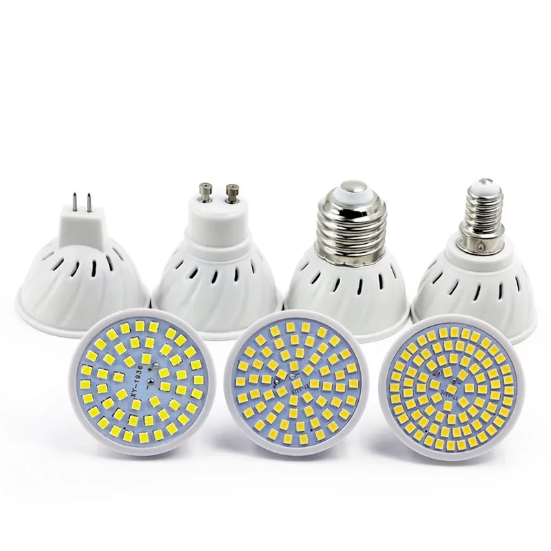 MR16 GU10 E27 E14 B22 LED Spotlight Bulb 220V Bombillas LED Lamp 7W 9W 12W 15W 2835 SMD Lampara Spot Light Cold/Warm white