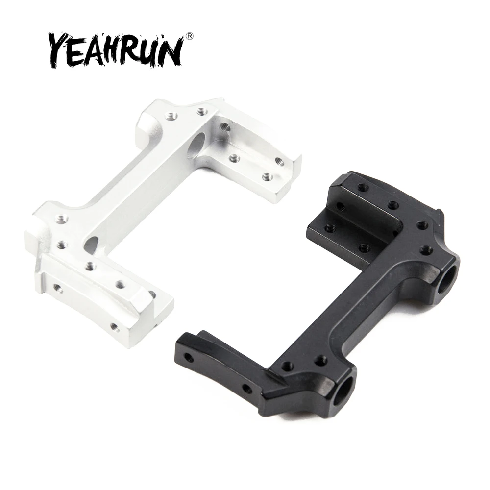 YEAHRUN-Support servo de pare-chocs avant en alliage d'aluminium, pour Axial SCX10 II AX90046 90047 1/10 RC inoler, pièces de mise à niveau de voiture