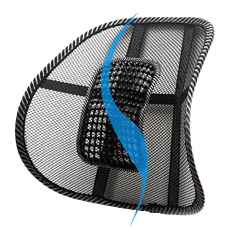 Universal Car Back Support Chair Massage Lumbar Support Waist Cushion Mesh Ventilate Cushion Pad for Car Office Home