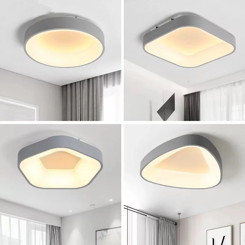 LED modern acrylic alloy round LED ceiling light. Triangle light. Ceiling lights. LED ceiling lights. Foyer ceiling light