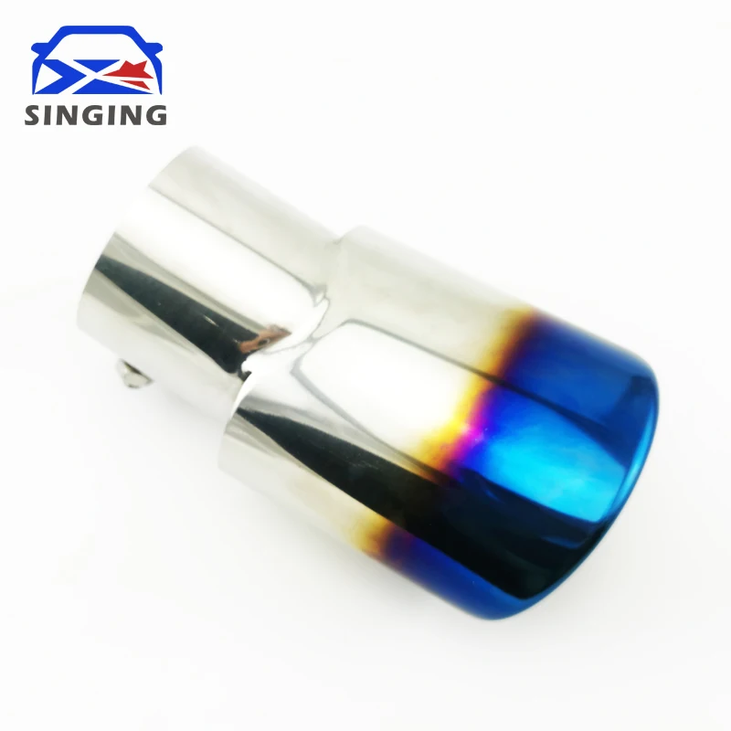 accesorios Car Exhaust Tip Stainless Steel Carbon Firber Pipe Chrome Tail Muffler Accessories Decorative pipe For ix35 hyundai 6