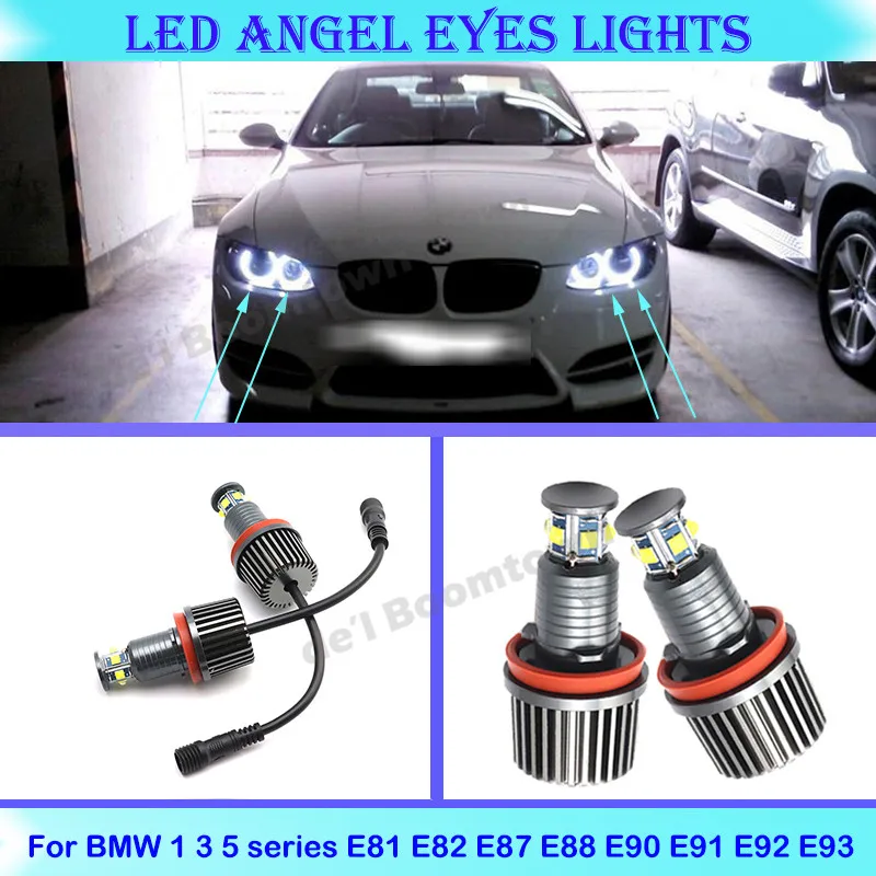 60W LED Car  Rings Car Angel Eyes Bulbs For BMW 1 3 5 Z X series E90 E91 E92 E93 M3 E60 E89  E81 E82 E87 E88 X5 E70 X6 E71