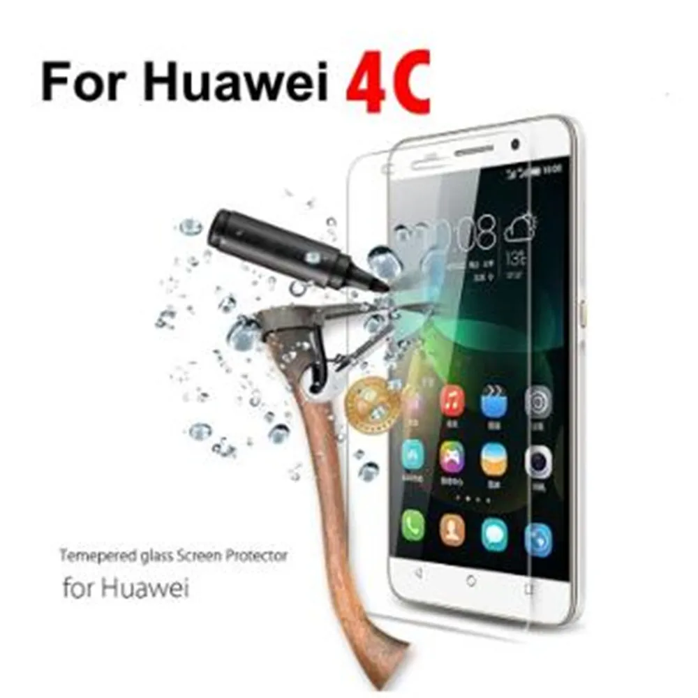 Película de vidro temperado 0.3mm para huawei, honor 4c argolas duplas para CHM-U01 4c