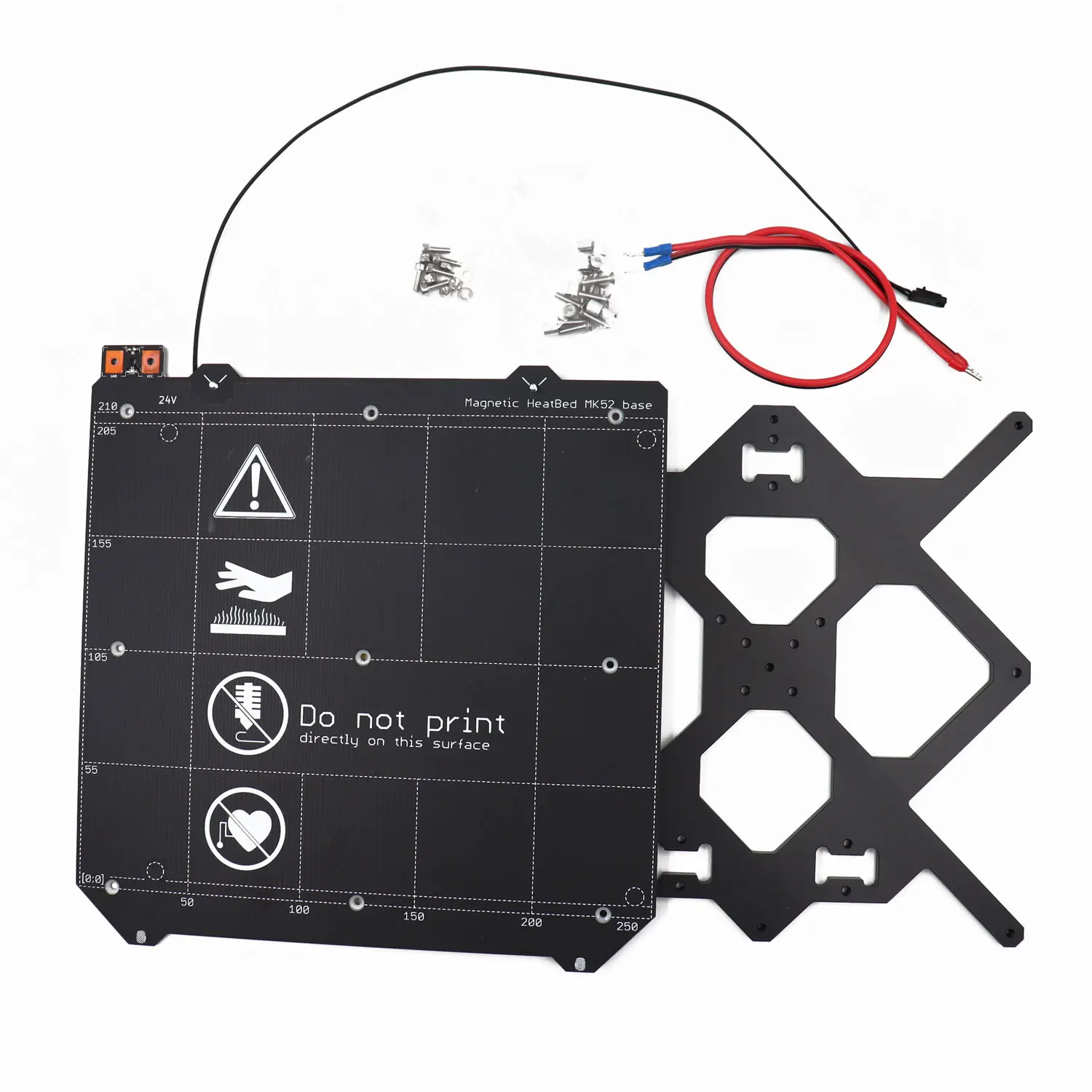Voron Switchwire 3d Printer Heated Bed 24V MK3 Y Carriage and Powdered Textured PEI Sheet