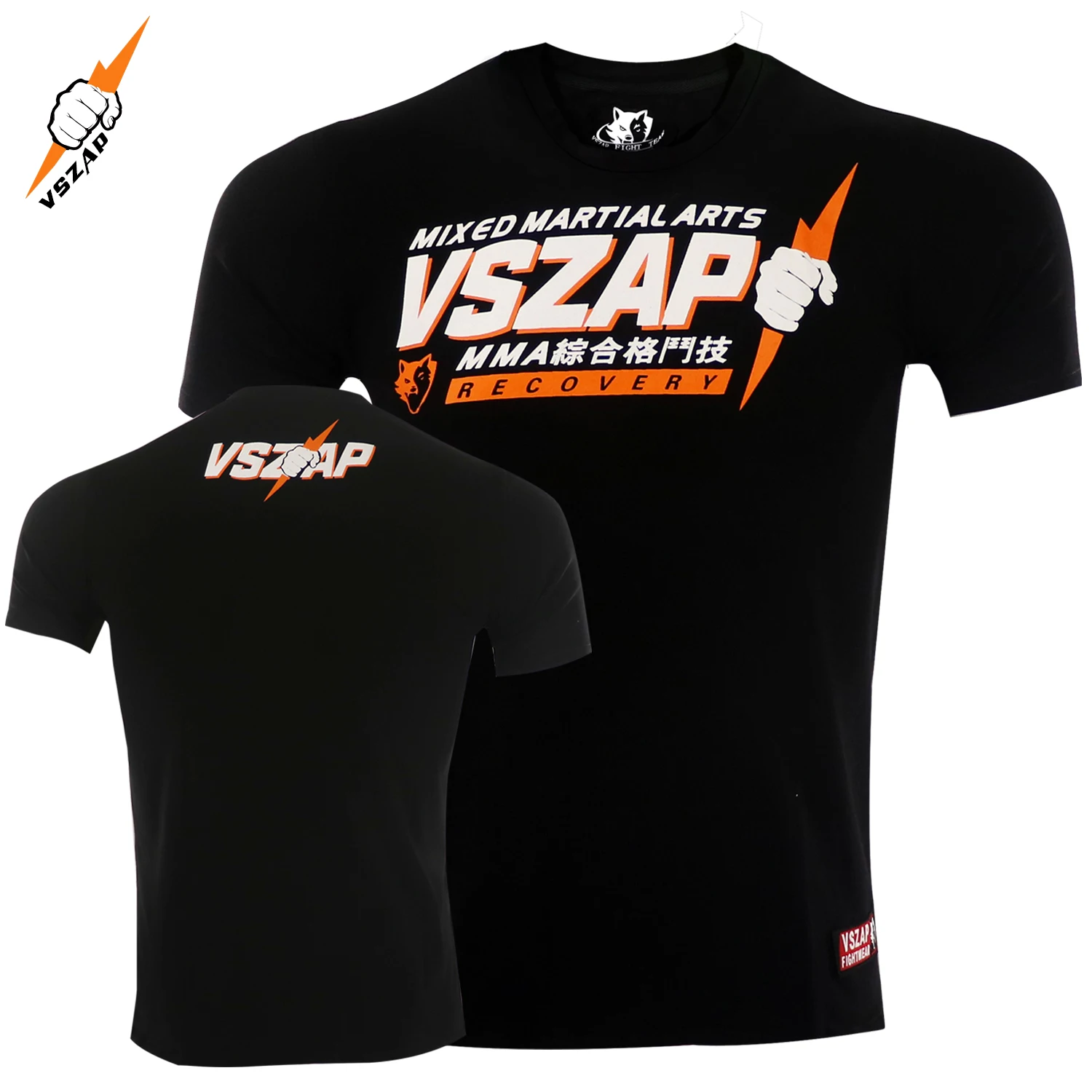 Vszap-Short Sleeve T-shirt for Men, Comprehensive Fighting Skills, MMA Training, Free Fight, Thai Boxing, Fitness, Pure Cotton