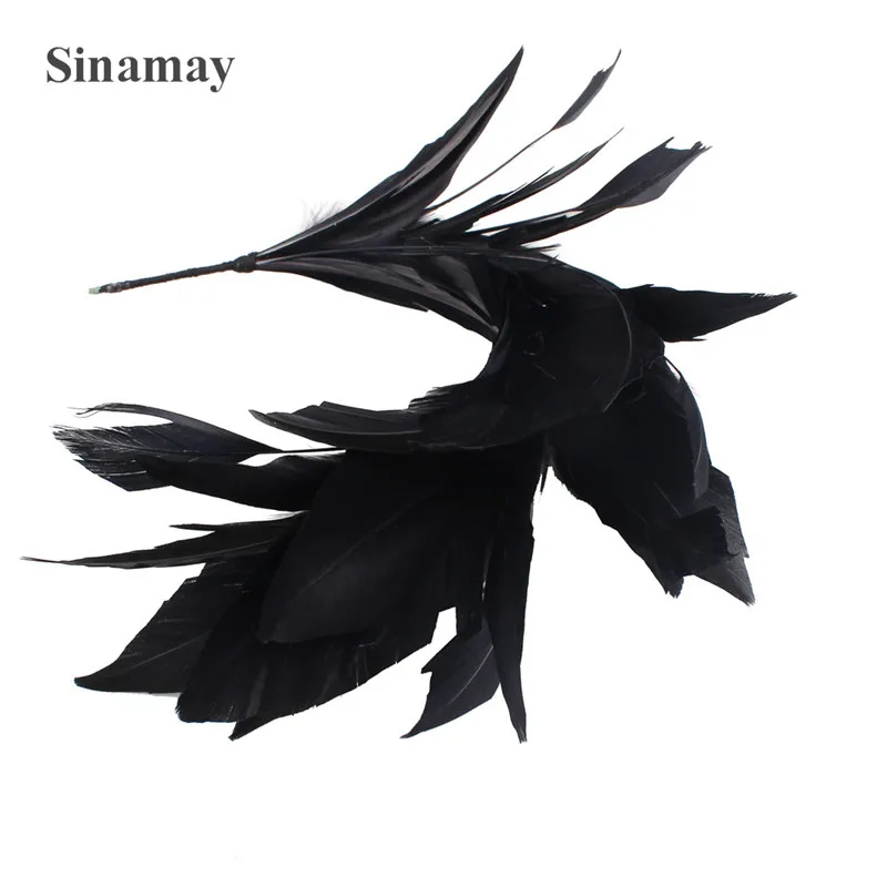 Beautiful Goose Feathers Flower Wedding Corsages Pheasant Feathers For Crafts Headdress DIY Hat Wedding Hair Accessories