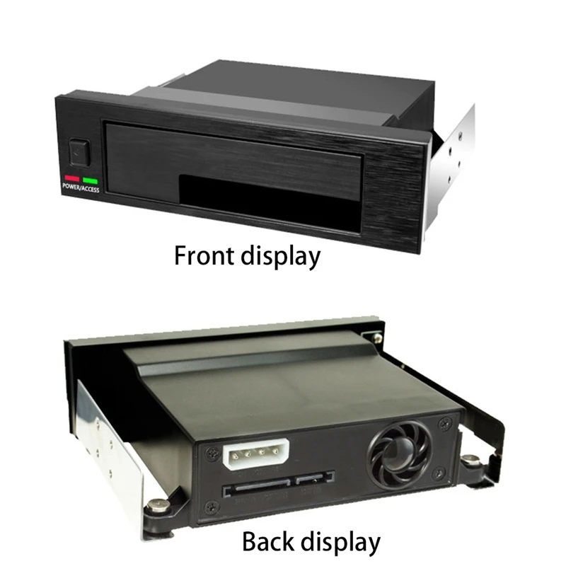 Universal Hot Swap Mobile Rack for 2.5 Inch or 3.5 Inch SSD/HDD, Internal Tray-Less Hard Drive Backplane Enclosure