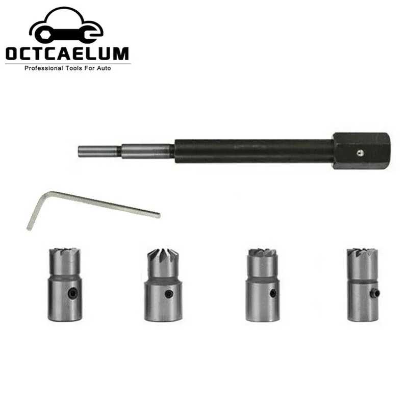 5PCS Injector Seat Cutter Clean Tool Kit For Delphi/Bosch Injectors BMW Peugeot Citroen Renault Mercedes CDI AT2201