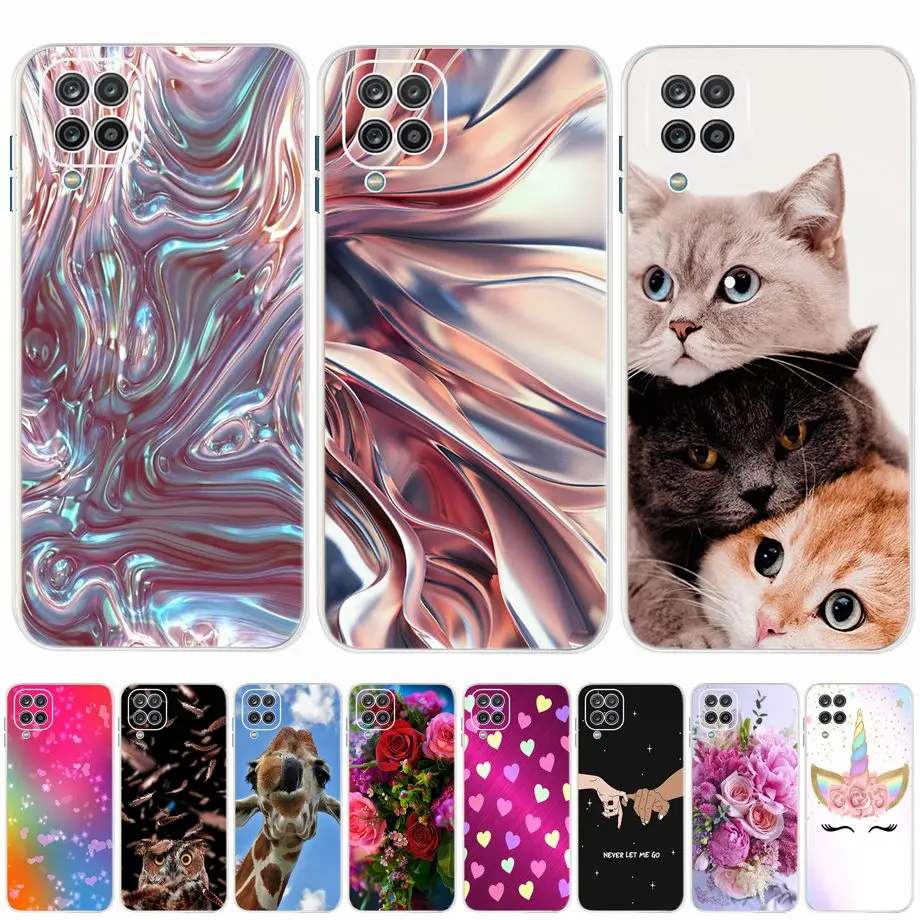 For Samsung Galaxy A12 A13 Case Silicon Soft TPU Back Cover Phone Cases For Samsung A12 A 12 SM-A125F A13 4G Case Bumper Funda