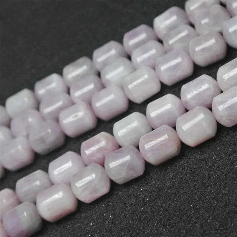 

11-14mm Natural smooth Kunzite Cylindrical shape Stone Beads For DIY necklace bracelet jewelry making 15 "free delivery