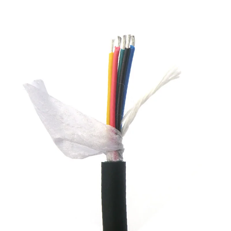 

Flexible Control Wire 5 Core 0.14,0.2,0.3mm² 100m with Tinned Pure Oxygen Free Copper (26,24,22AWG)