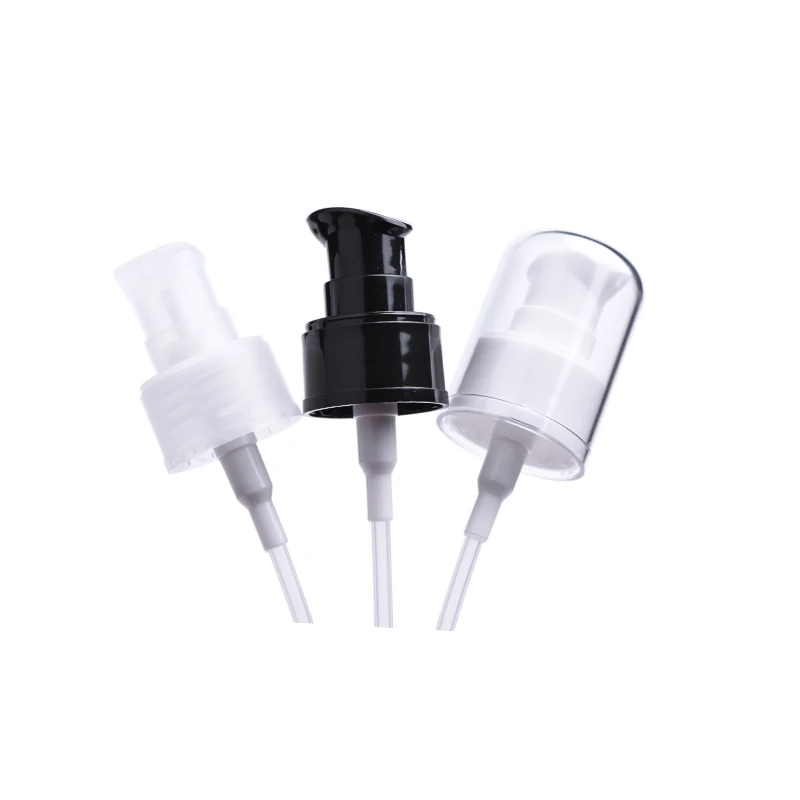 

24/410 black/white/clear press pump for PLASTIC BOTTLE glass bottle for body lotion emulsion serum foundation skin care packing