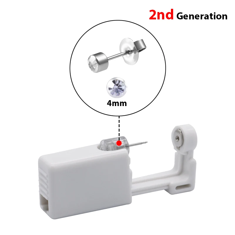 1PC Disposable Sterile หูเจาะหูคริสตัล CZ Birthstone Stud ต่างหูกระดูกอ่อน Tragus Helix Piercings สำหรับผู้หญิงผู้ชายเด็ก