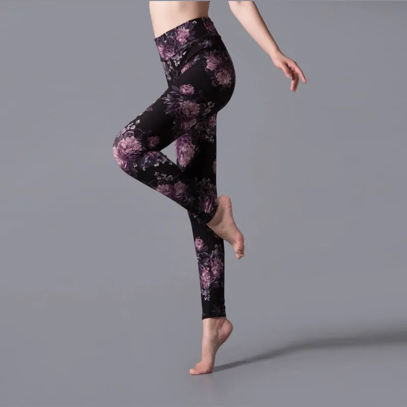 Palestra Yoga Leggings Sexy moda donna Leggings a vita alta stampa leopardo pantaloni Fitness Slim pantaloni Push Up pantaloni sportivi all'aperto