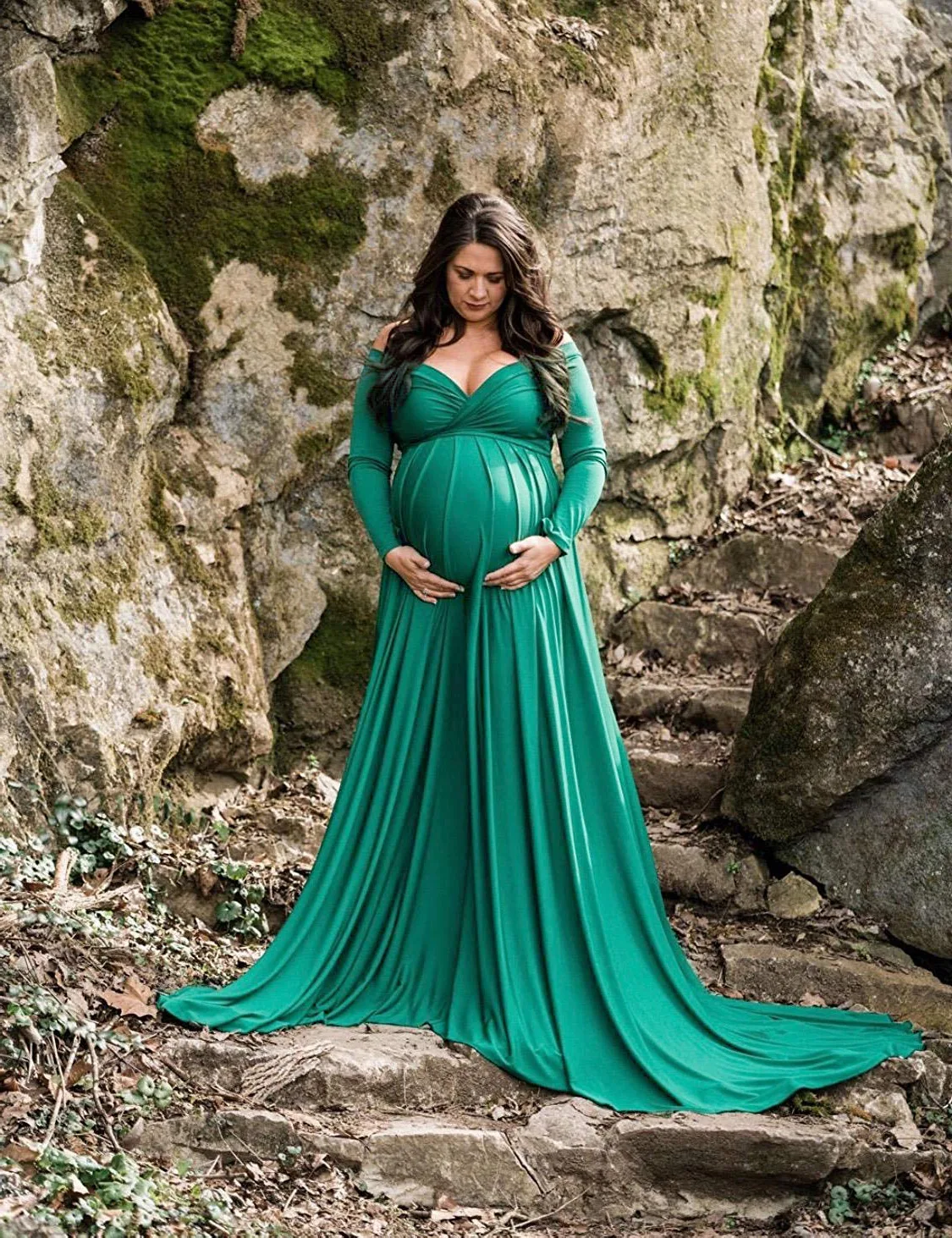 Sexy Umstandskleider für Fotoshootings, schwangeres Kleid für schwangere Frauen, Sommerkleid in Übergröße, Schwangerschaftskleidung, Chiffonkleid