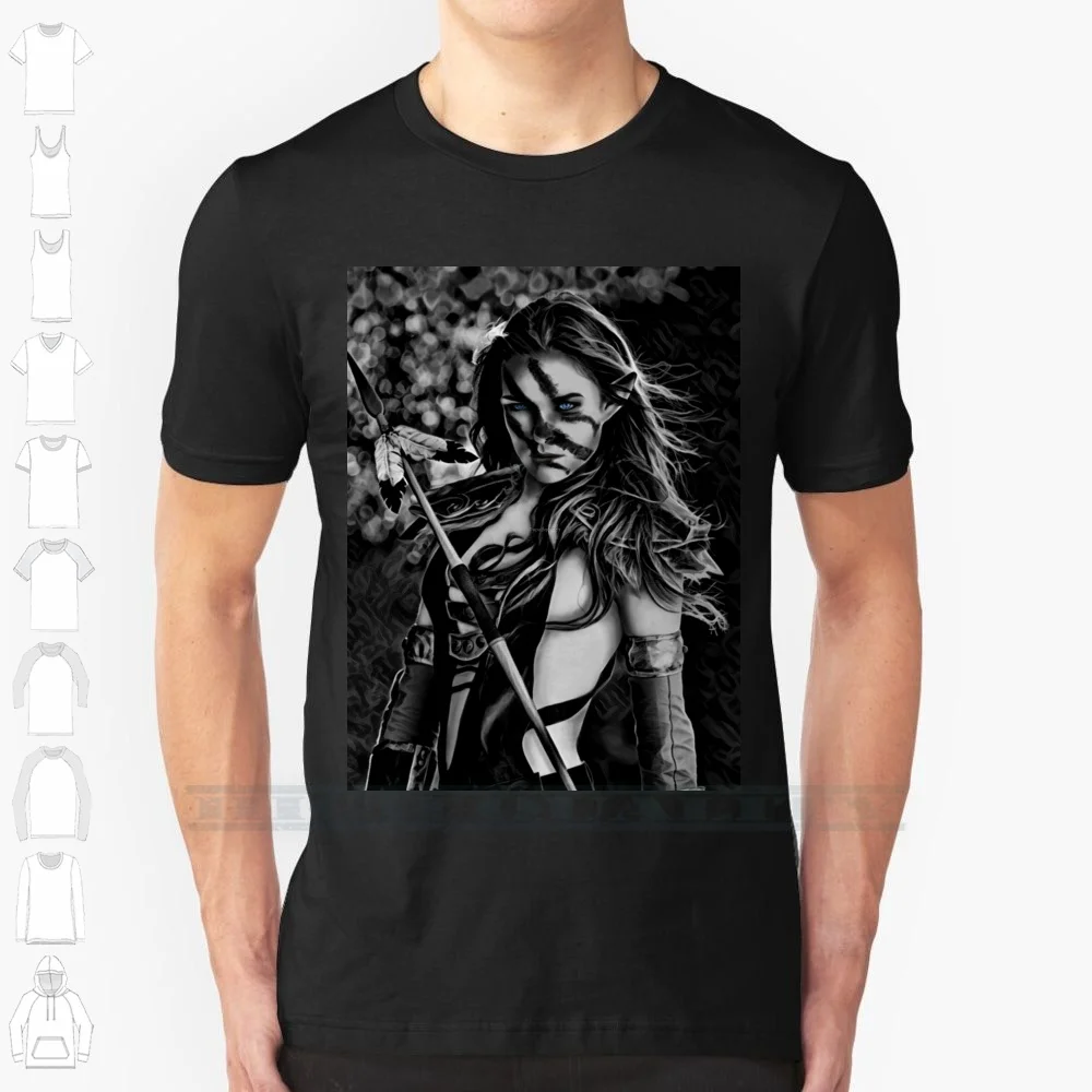 Daughter Of Danu 100% Cotton T Shirt Roleplay Game Elfin Fantasy Art Legend Mythology Fairytale Princess Magic Fairy Tale