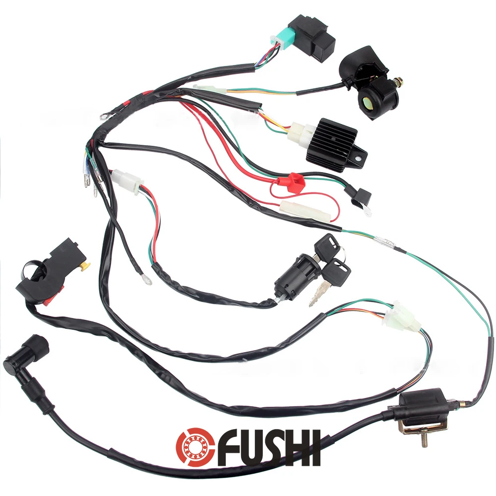 

Electrics Wire Harness Coil CDI Wiring Set Motorcycle Ignition Tool For 50 70 90 110CC ATV Quad Go kart ignition apparatus