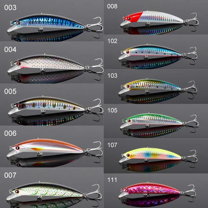 NOEBY 90S Sinking Minnow Fishing Lure 90mm 29g Long Casting Wobblers Hard Baits for Trout Pike Saltwater Jerkbait Fishing Lures