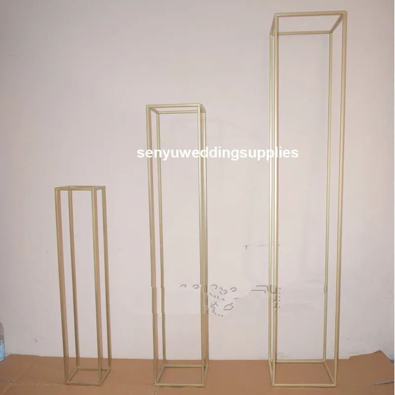 

Gold/silver Wedding table centerpiece, collapsible tall metal wedding flower stand for wedding home decoration senyu2081