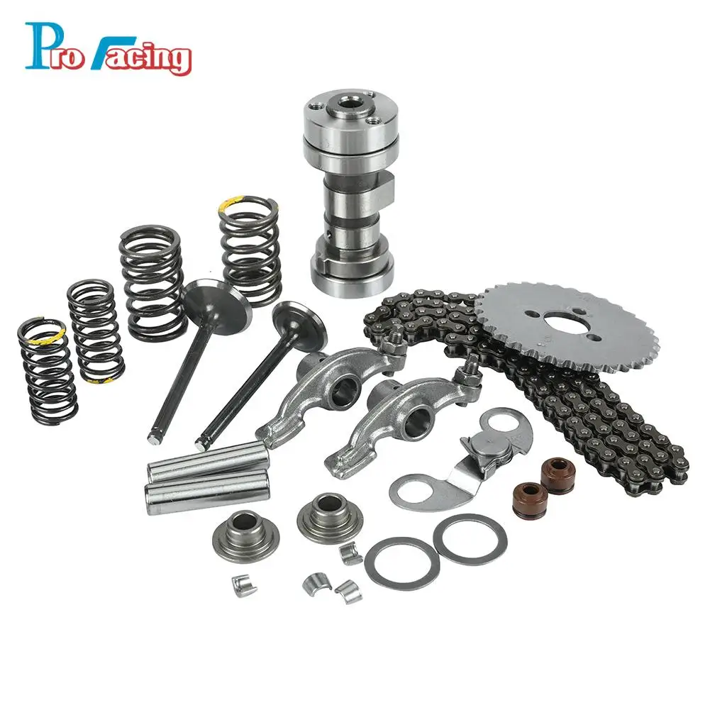 

Motorcycle Cylinder Head Parts Camshaft Intake Exhaust Valve Springs Rocker Timing Chain For lifan 125cc Horizontal EngineS