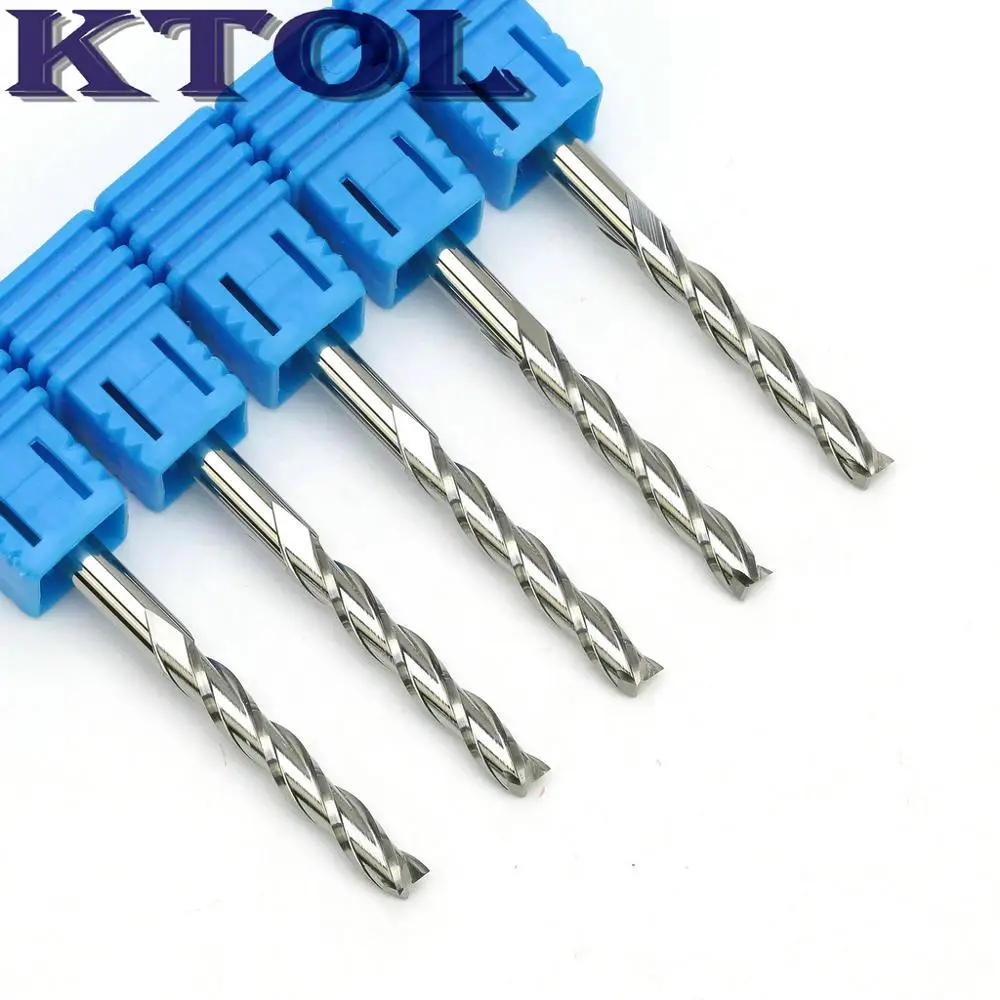 

4 мм 3 спиральные фрезы, деревообрабатывающий инструмент, фрезы с ЧПУ для дерева, МДФ, ПВХ, резка пазов, концевая фреза из карбида вольфрамовой стали