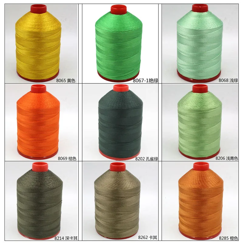 210D/12 Polyester-Nähgarn für Nähmaschine, Leder, Zelt, Jeans, Denim-Strickzubehör, Verkleidung 0,8 mm – Detail 10