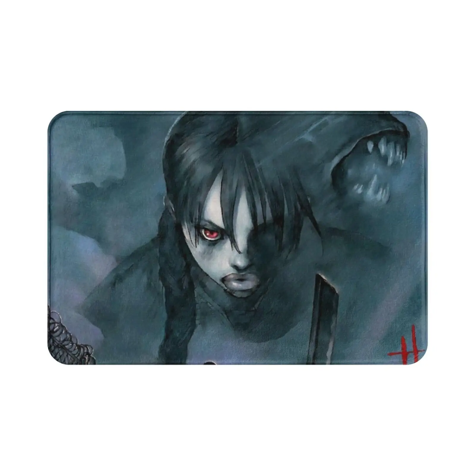 The Last Vampire Carpet Carpet Geek Nerd Horror Halloween Manga Anime Cool Badass Saya Blood Vampire