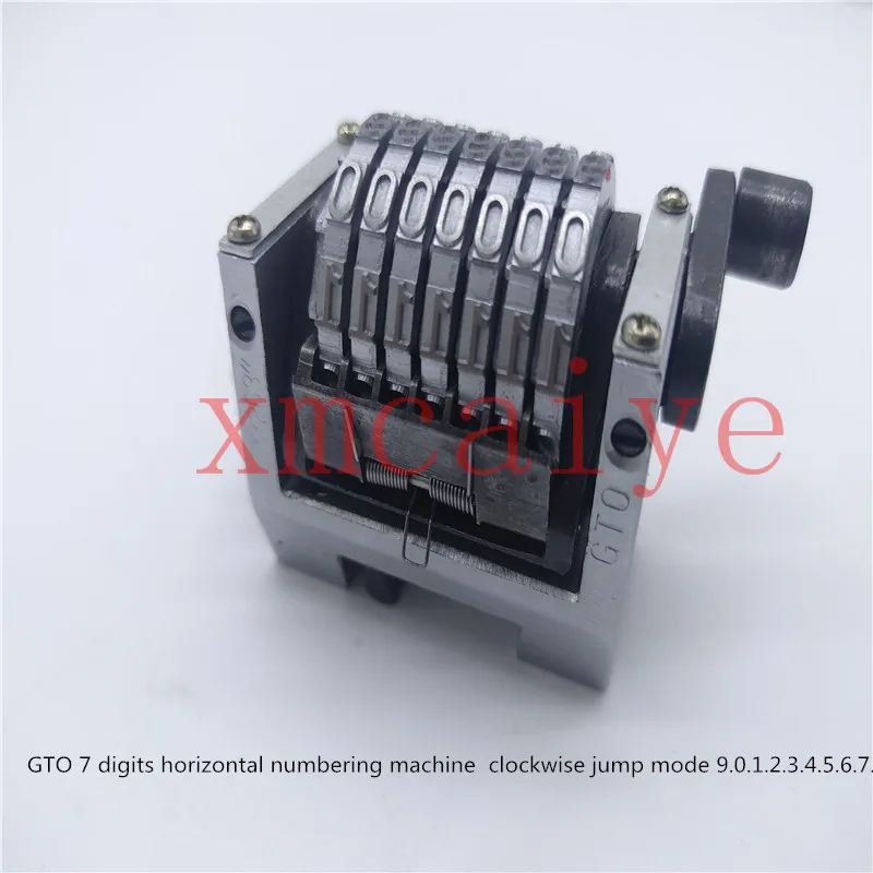 4 PCS GTO 7 Digits Horizontal Numbering Machine Clockwise Jump Mode 9.0.1.2.3.4.5.6...