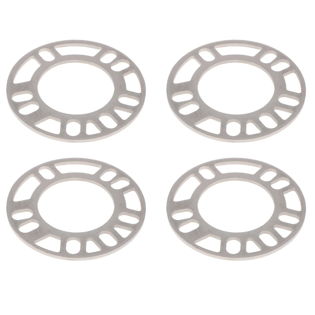 5MM ALLOY WHEEL SPACER CAR SHIMS UNIVERSAL SET-4 5x100 5x108 5x112 5x114.3