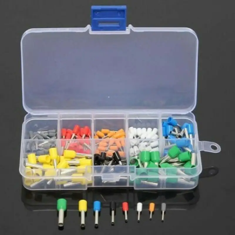 Tubular Terminal Various Styles Box-packed Electrical Tube Ferrule Terminal Insulated Wire Connector Crimping Terminals Kit Set
