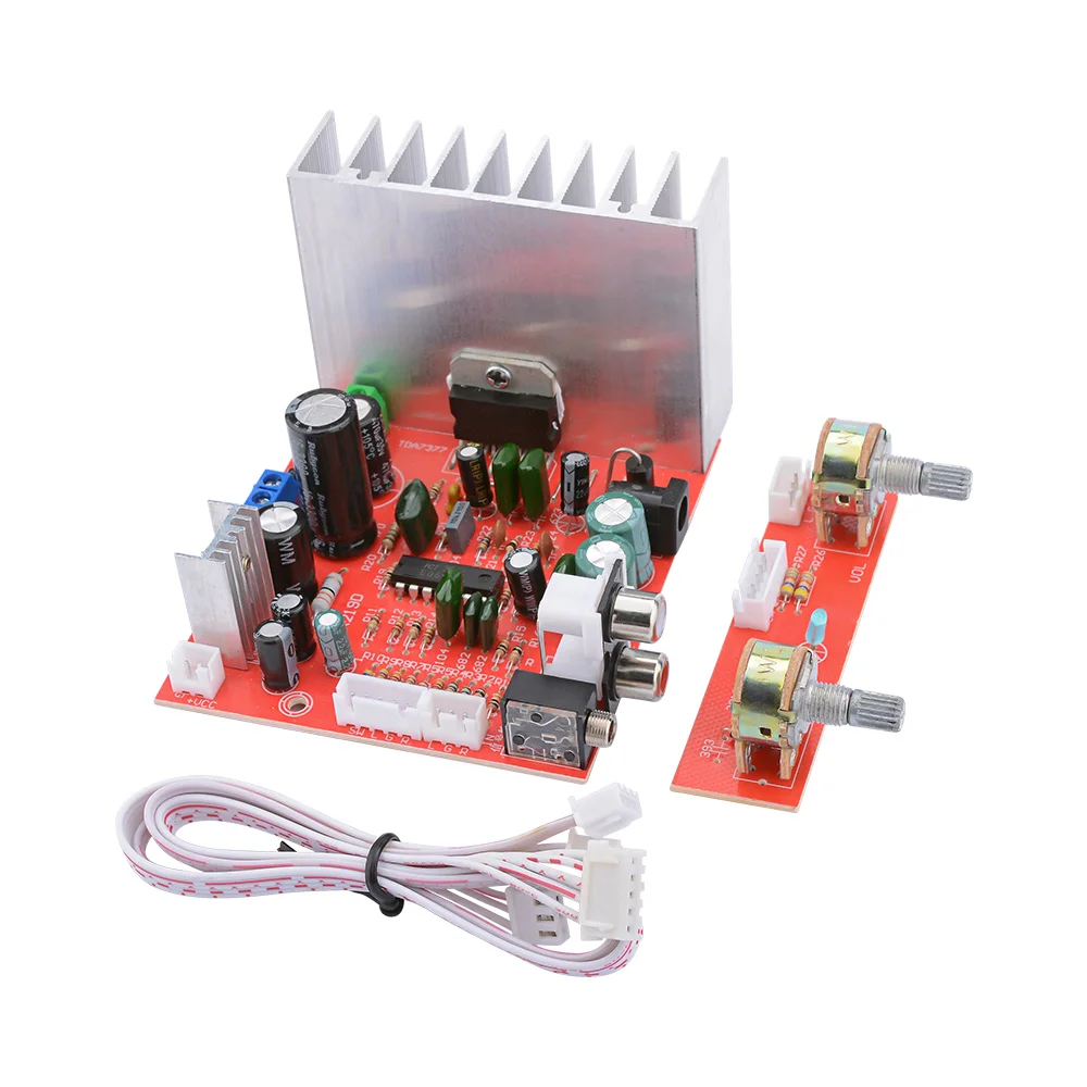 AIYIMA 2.1 TDA7377เครื่องขยายเสียง38Wx3 Hifi สเตอริโอเครื่องขยายเสียง DIY Amplificador โฮมเธียเตอร์ DC12V/AC12V