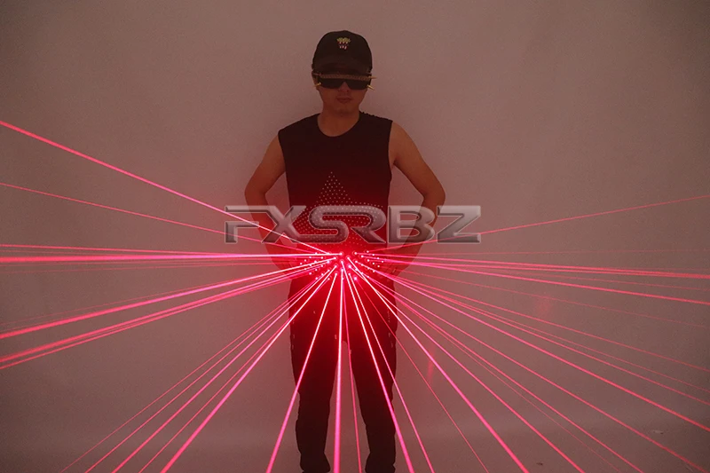 New Design Red Laser Waistband Belt LED Girdle Christmas Halloween Nightclub EDM Festival Performance Laser Props