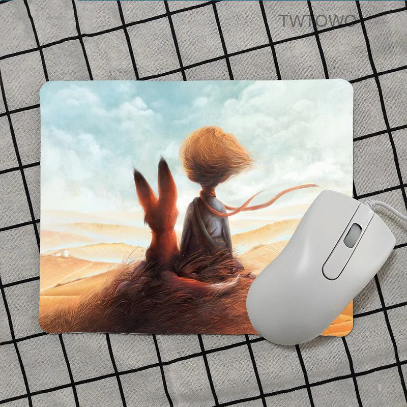 O Pequeno Príncipe e Fox Gaming Mouse Pad, Padrão de Design DIY, Alta Qualidade, Mais Vendidos, Atacado