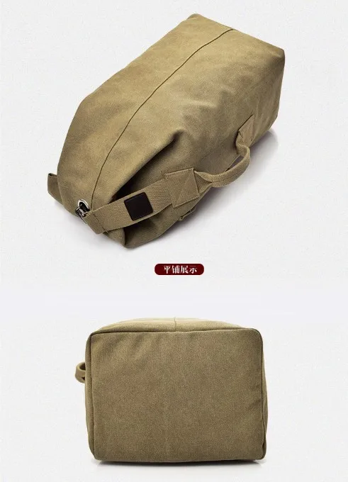 military use Tough guy movie cash bag outdoor travel bucket backpack canvas mountaineering men\'s large capacity luggage bag