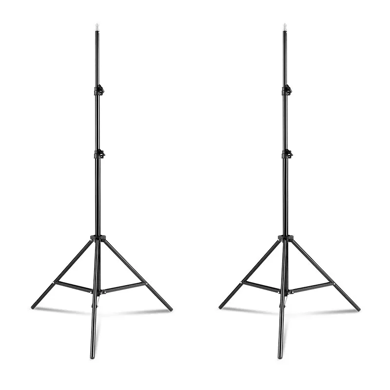 Treppiede con supporto per luce di marca SH da 200 cm con testa a vite da 1/4 per studio fotografico Video Flash Ombrelli Riflettore Illuminazione Fotografia