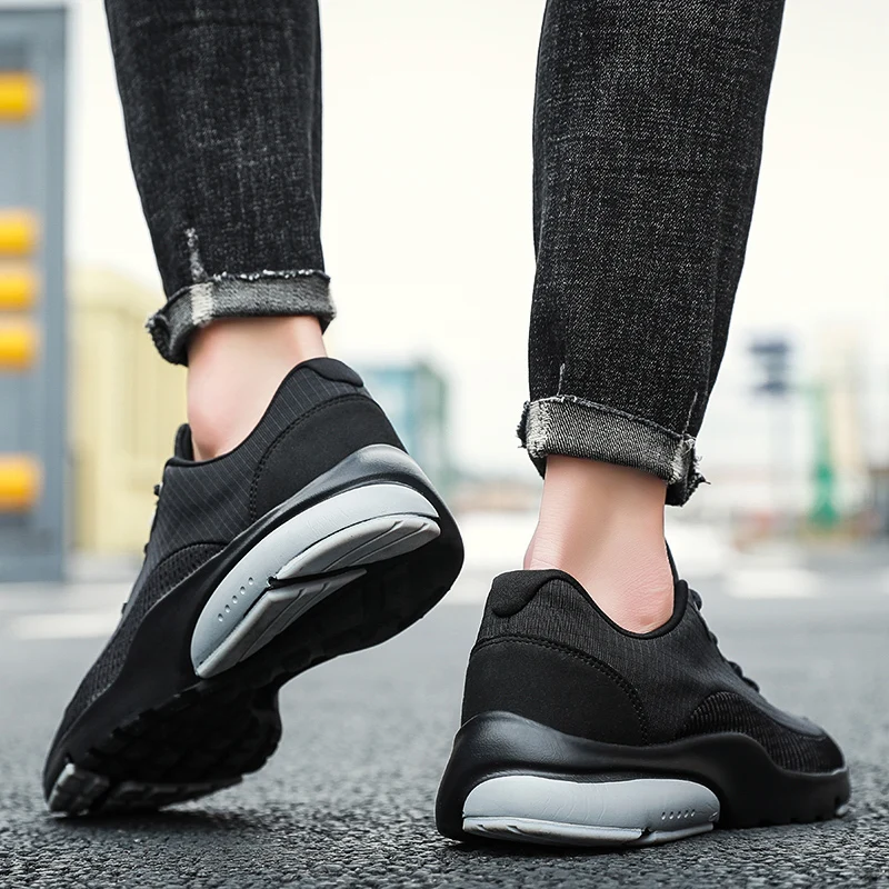 2021 Men Simple Brand Men Casual Shoes Lightweight Sneakers Male Waterproof PU Leather Fashion Footwear Big Szie 39-46