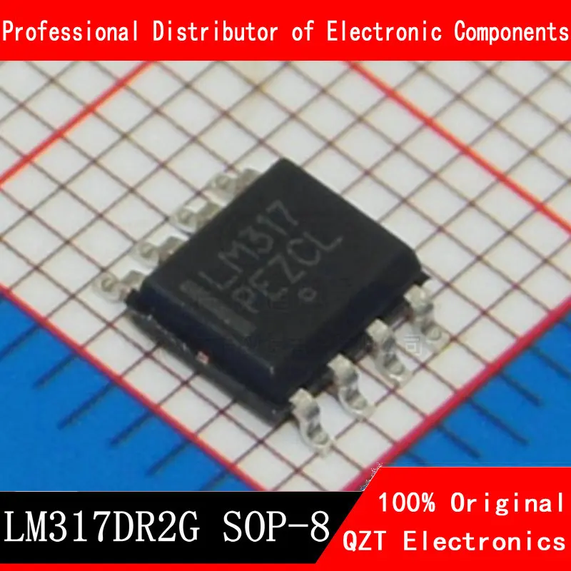 10Pcs LM317DR2G SOP-8 LM317LDR2G SOP8 LM317 SOP ใหม่และต้นฉบับ IC