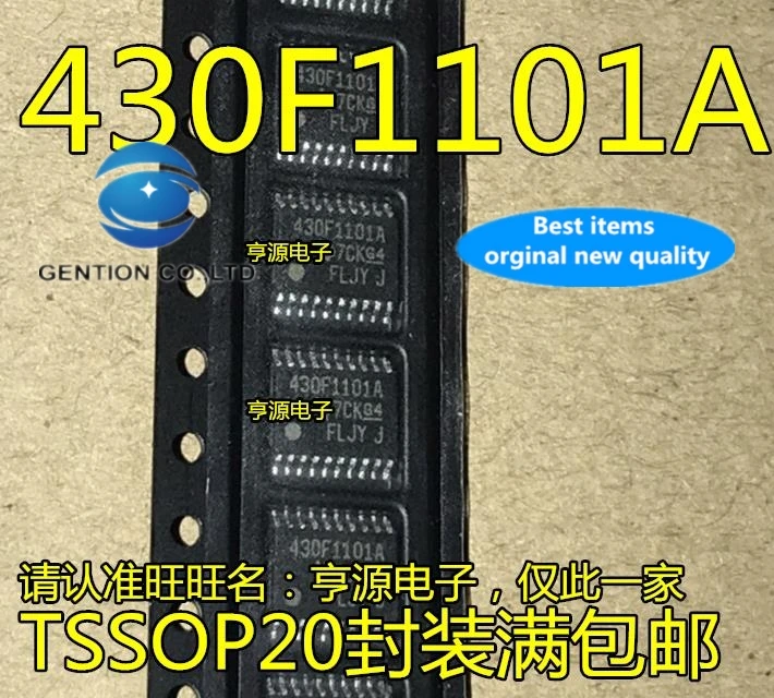 10Pcs MSP430F1101AIPWR 430F1101A TSSOP20 16-Bit Microcontroller In Voorraad 100% Nieuwe En Originele