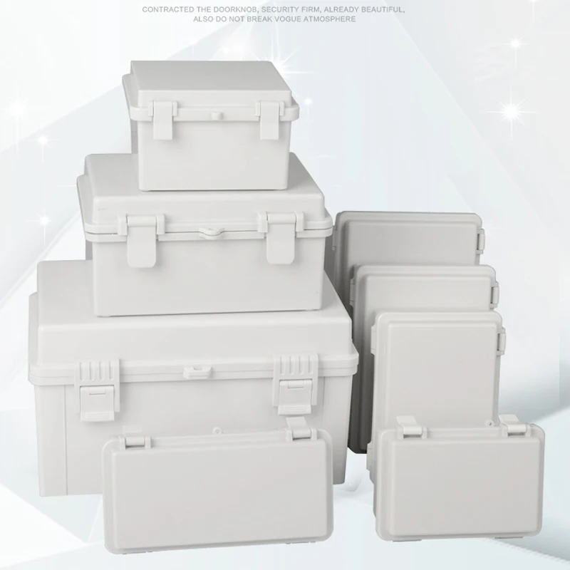 Waterdichte Gesp Project Box Abs Plastic Elektrische Controlcase Draad Aansluiting Kabel Aansluitdoos Instrument Behuizing Clamshell