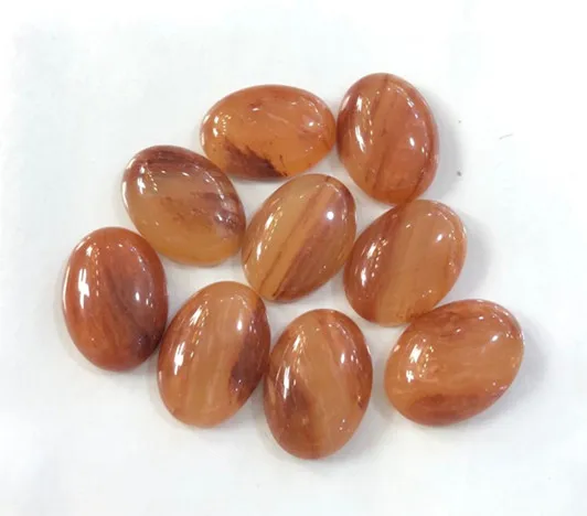 Wholesale 10pcs/lot Fashion Assorted Natural Stone Oval CAB CABOCHON Beads 13*18mm For DIY Jewelry Accessories Making