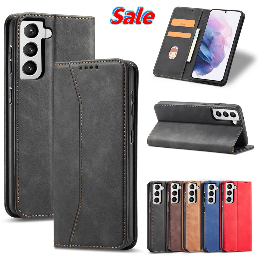 Case for Samsung Galaxy S25 S23 S24 S22 S21 S20 FE ULTRA PLUS A54 A53 A52 A33 A34 5G Luxury Flip Leather Phone Bags