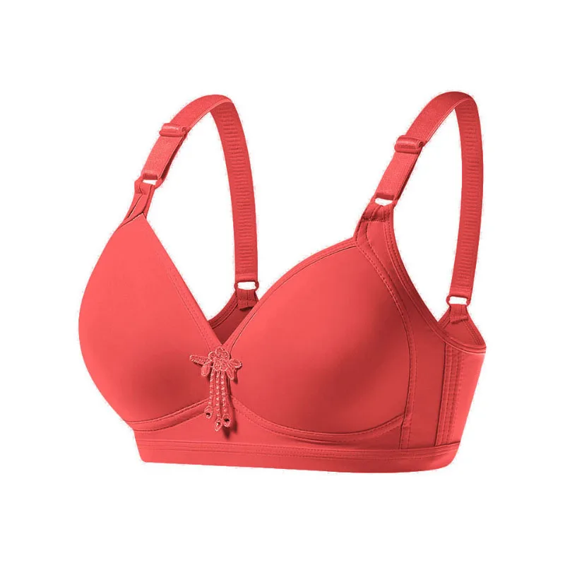 Tops Smooth Push-Up Bras A B C D Cup Sexy Women Wire Free Bra Underwear T-Shirt Bralette Lingerie Lace Bh big bust 34-46 C07 image 3