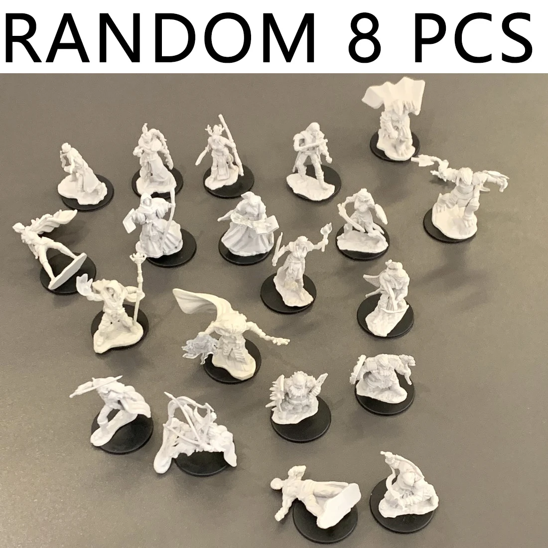 Random 8PCS Fighter Paladin Rogue Wizards Warriors Miniatures  Pathfinder Battles Deep Cuts Nolzur Marvelous Dungeons Board Game