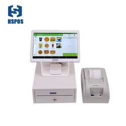 10 Inch POS Machine Android System Cash Register with Printer and Cash Box with Software